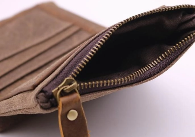 Mens Canvas Small Wallets for men Bifold Cool Men billfold Small Wallet