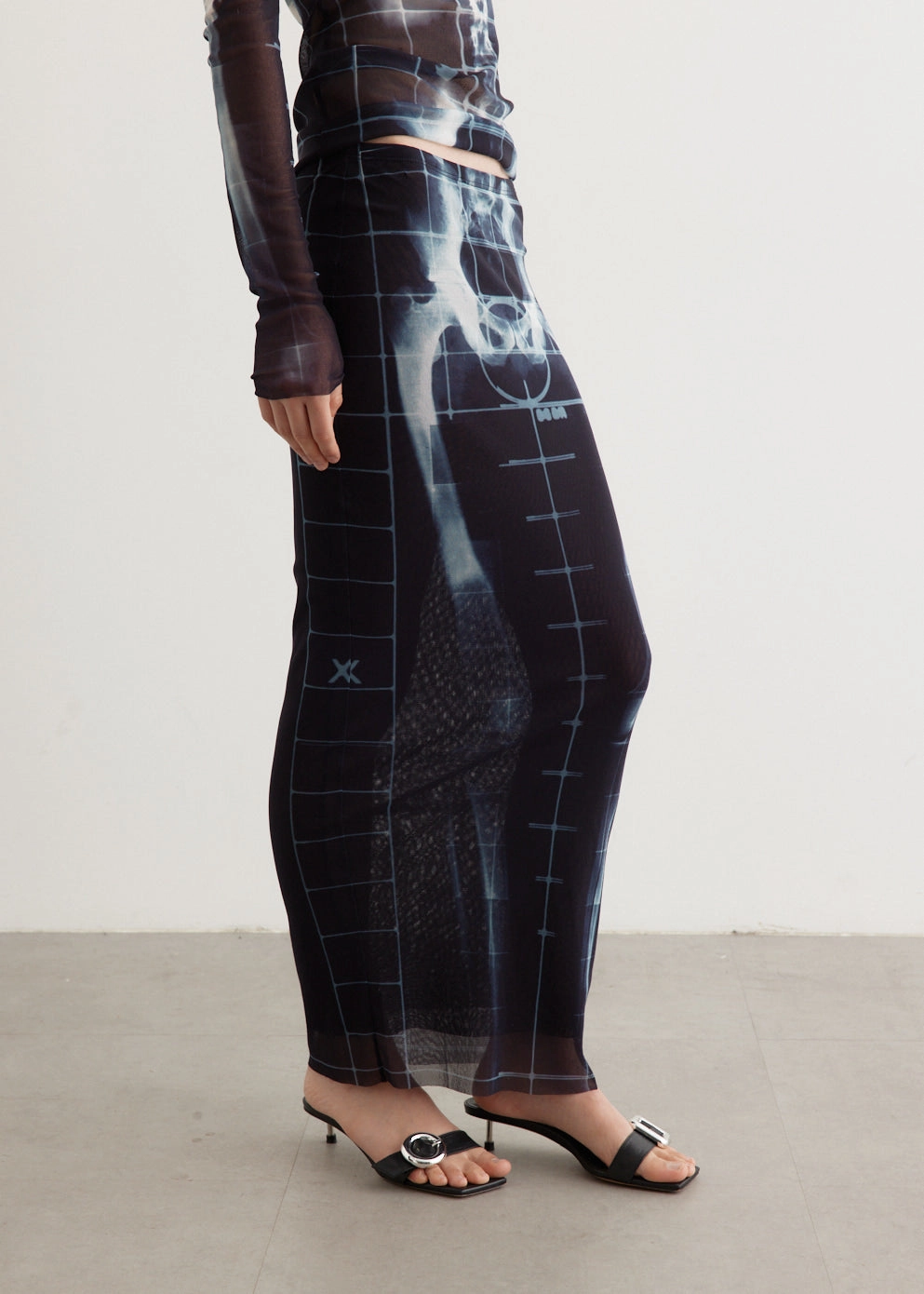 Mesh Long Skirt