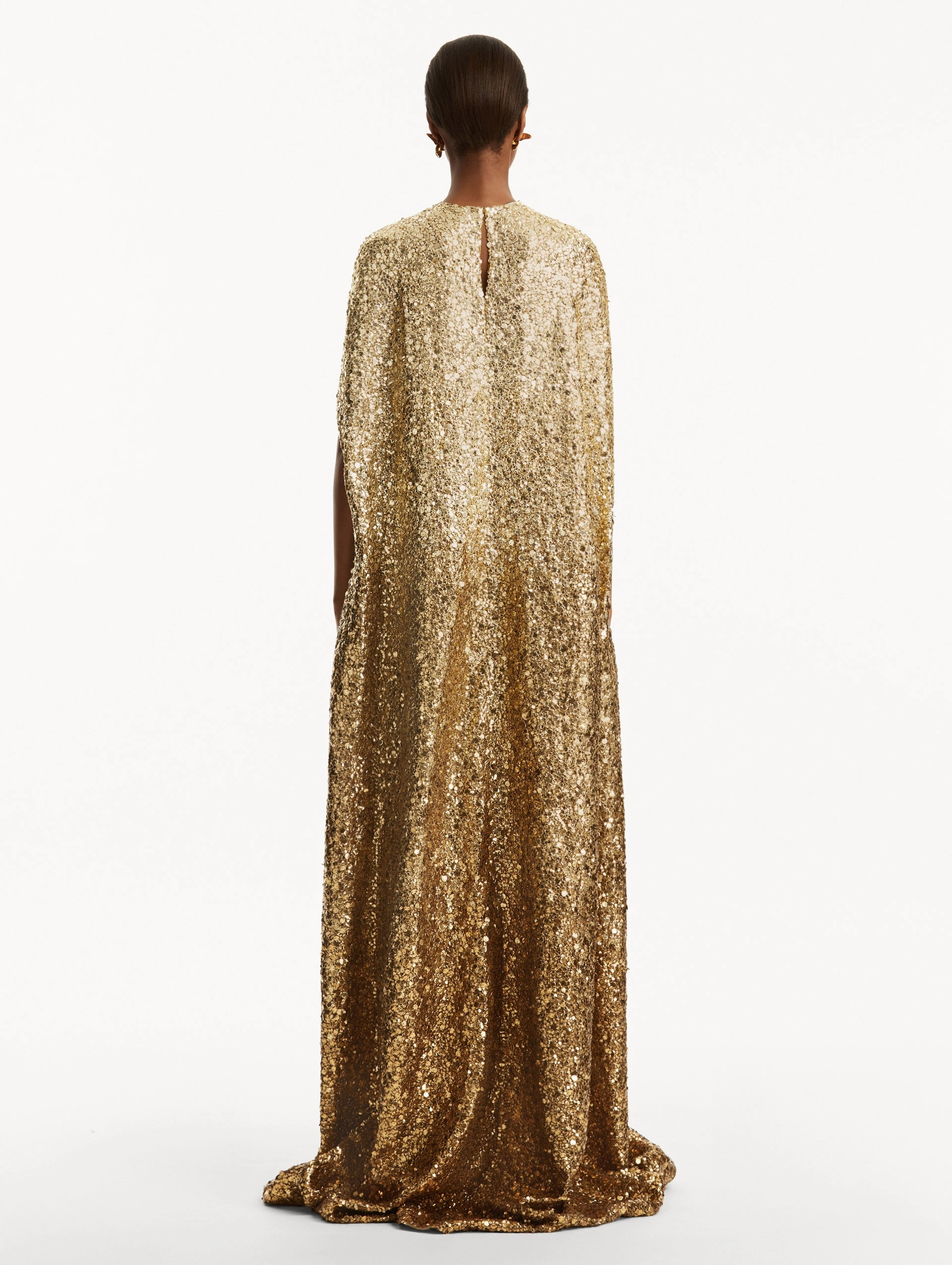 Metallic Ombr?? Sequin Embroidered Caftan