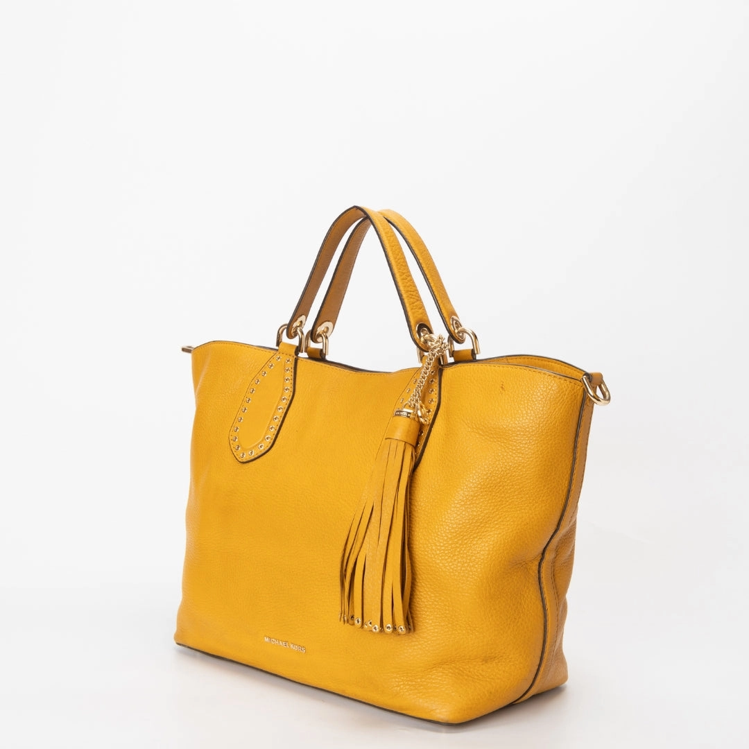 Michael Kors Brooklyn Leather Satchel