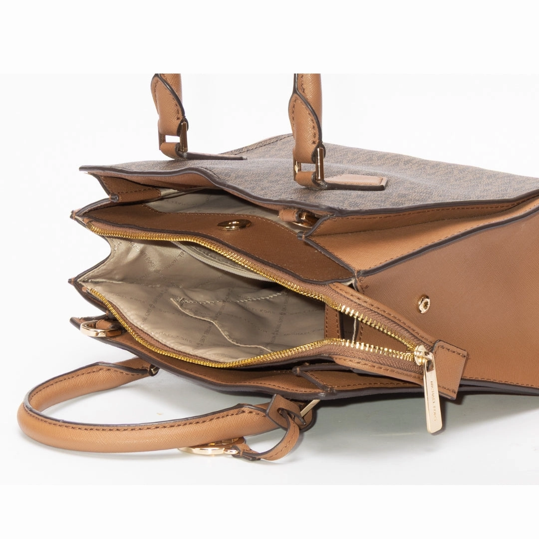 Michael Kors Brown Valerie Small Satchel