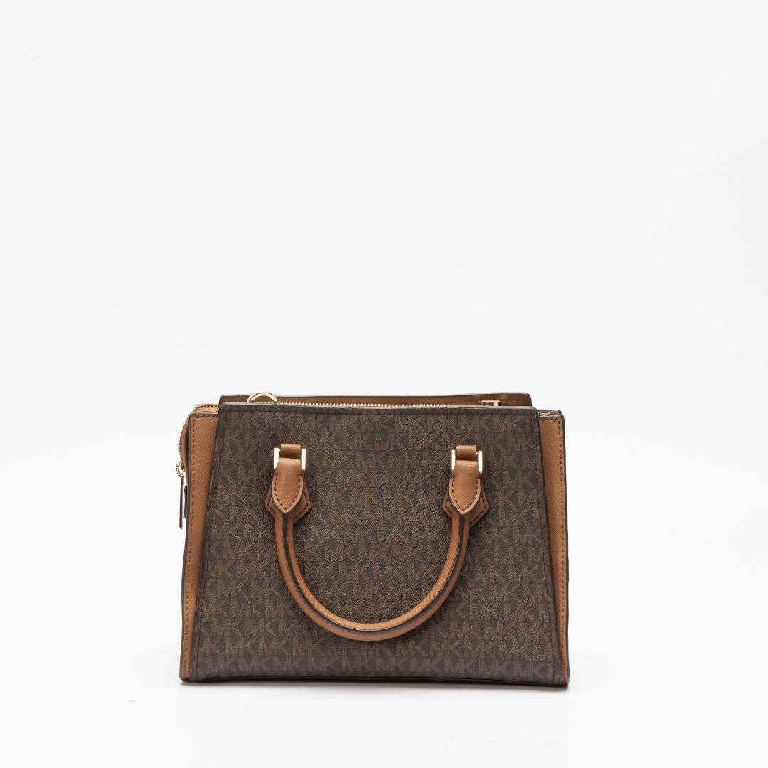 Michael Kors Brown Valerie Small Satchel