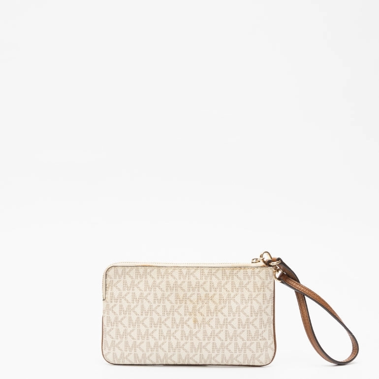 Michael Kors Jet Set Travel Top Zip Signature Wristlet