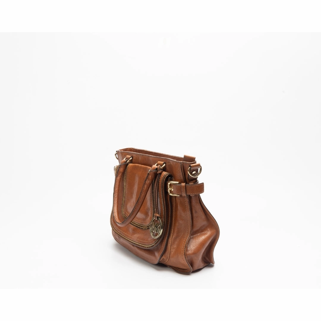 Michael Kors Naomi Dark Dune Tan Satchel
