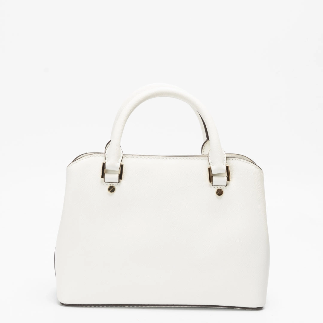 Michael Kors White Savannah Satchel