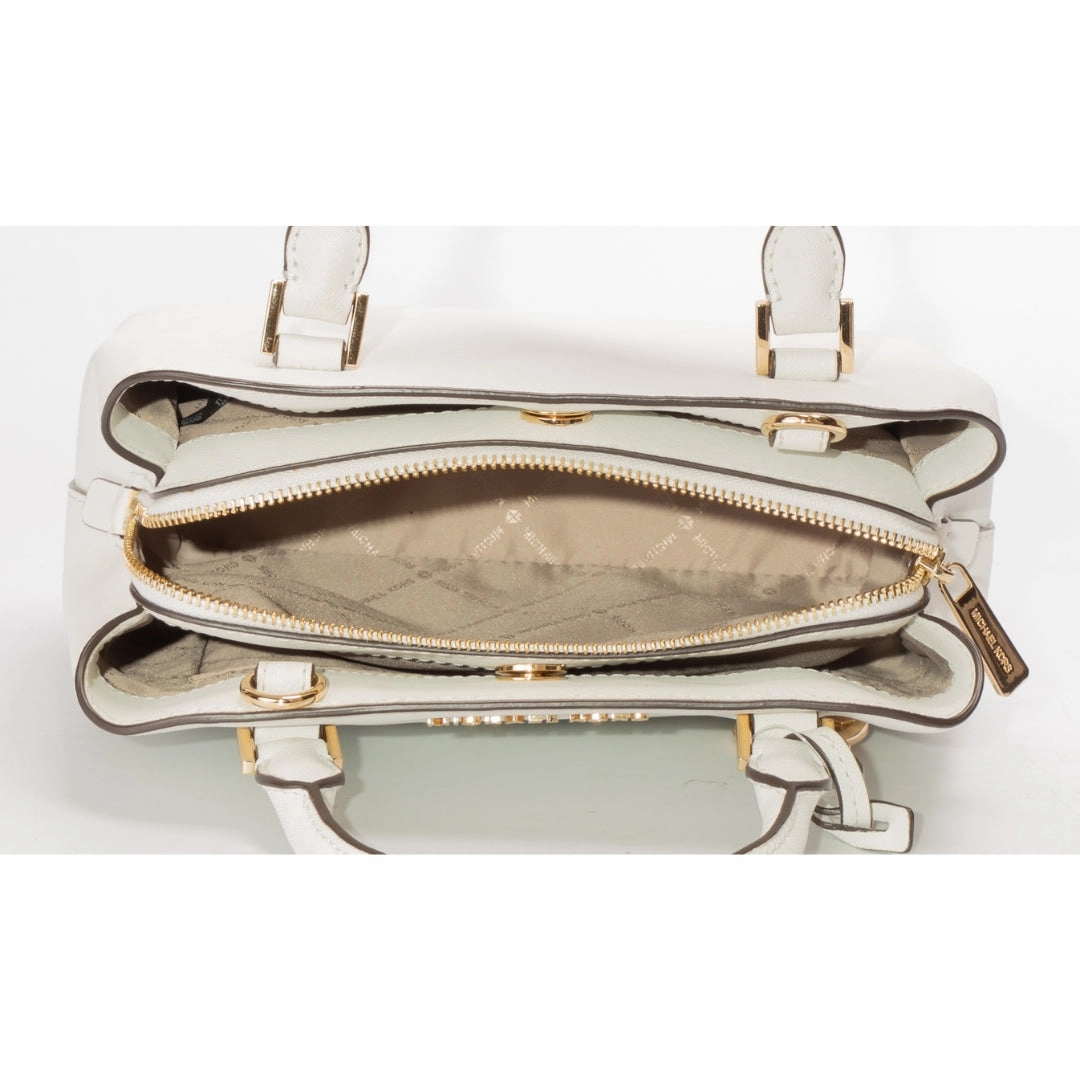 Michael Kors White Savannah Satchel