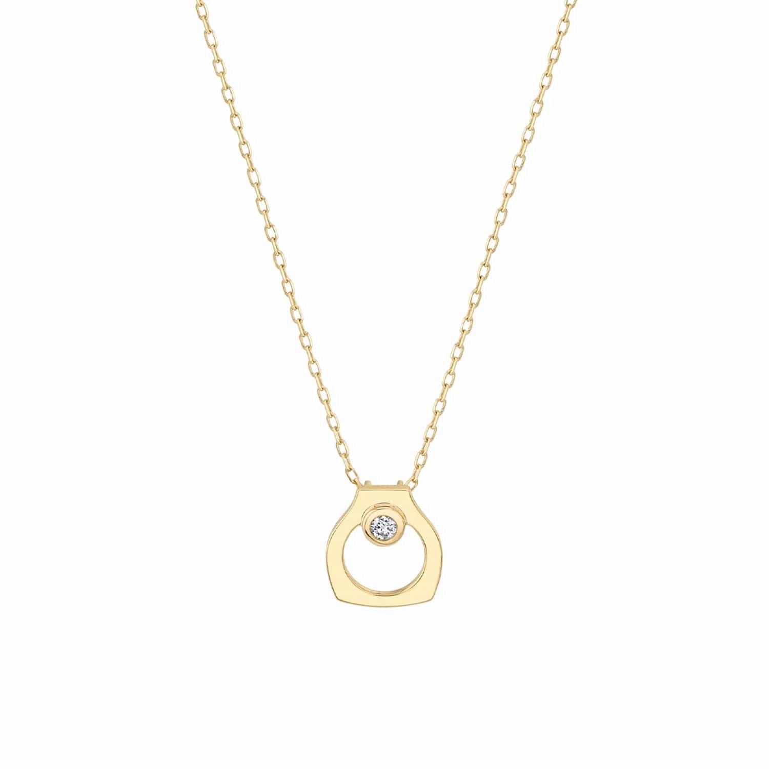 Michael M 14Y Hidden Bail Bezel Diamond Pendant
