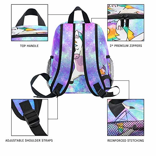 Mini Unicorn Backpack for Preschool Girls Toddlers Galaxy Cute School Bag Casual Backpack Purse for Kindergarten Kids Women Boys