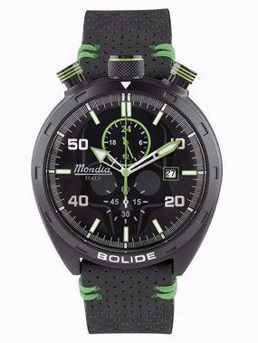 Mondia Italy Bolide Skull Men's Watch Green MI-789-BK-BKGR-CP