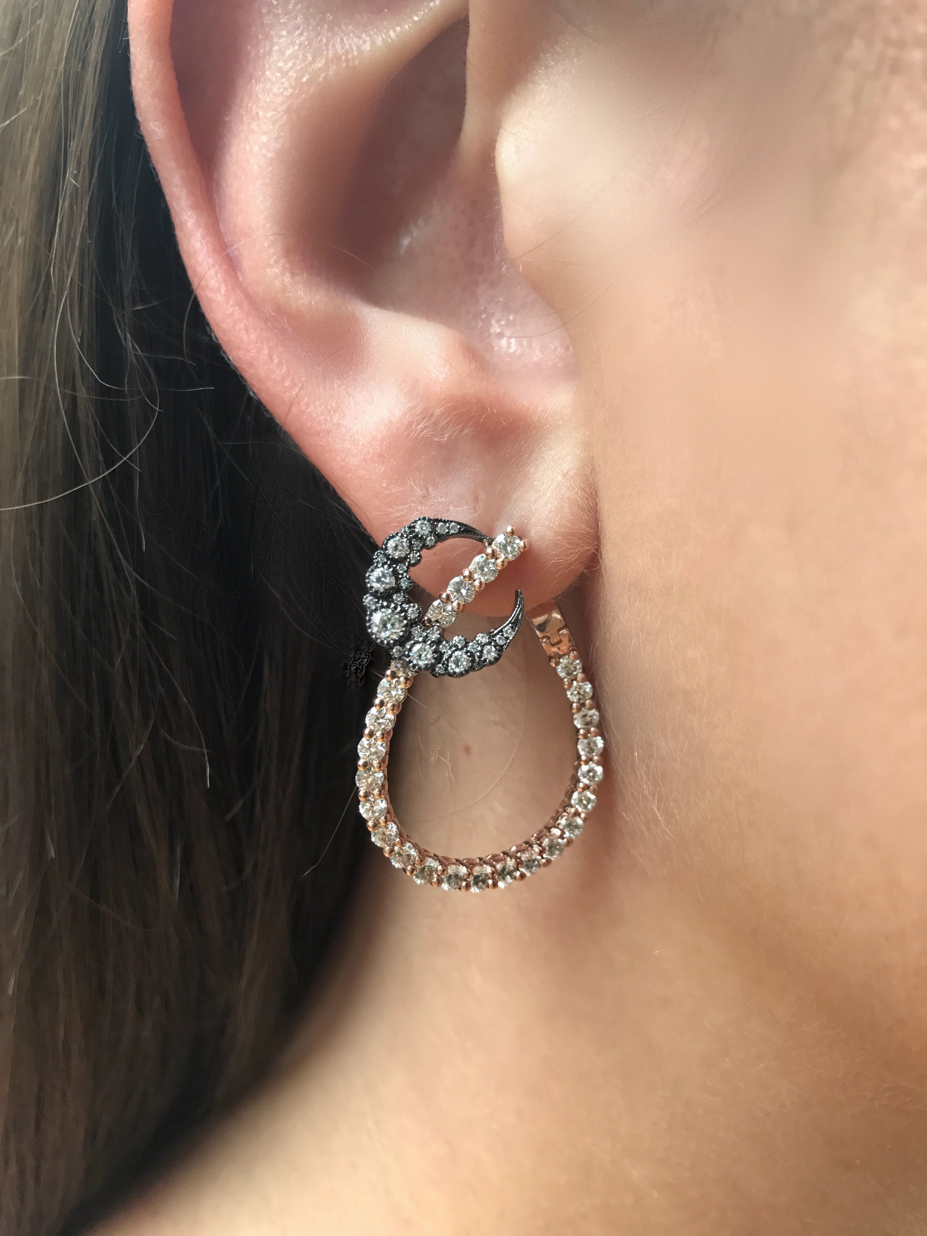 Moon Drop Hoops