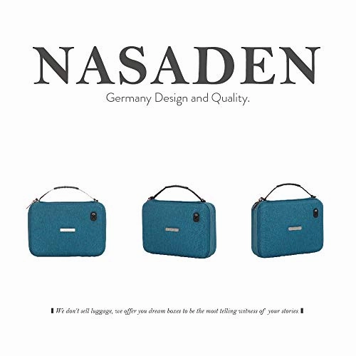 NaSaDen Hardshell Travel Storage Case Nintendo Switch Storage Case Hard Portable Travel Carry Case Shell Pouch for Hard Storage Case, Nintendo Switch Case Game Console & Accessories [Coffee Brown]