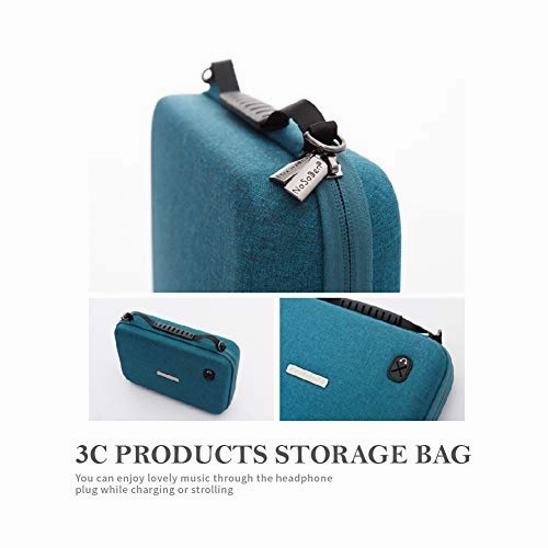 NaSaDen Hardshell Travel Storage Case Nintendo Switch Storage Case Hard Portable Travel Carry Case Shell Pouch for Hard Storage Case, Nintendo Switch Case Game Console & Accessories [Coffee Brown]