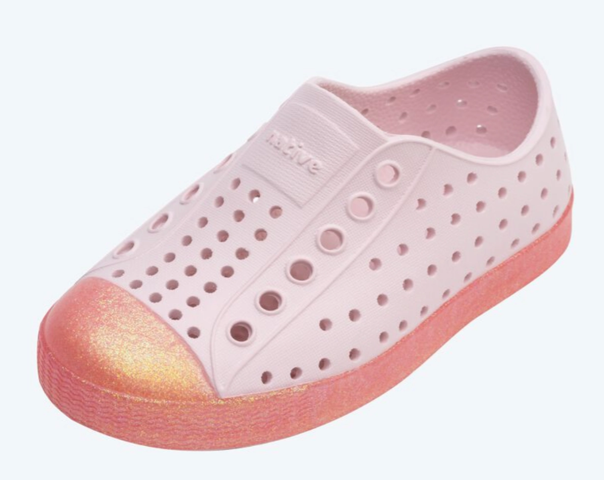 Native Jefferson Bling Milk Pink/Princess Bling Size J3
