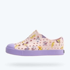 Native Shoes Milk Pink/Healing Purple/Mando AOP Jefferson Star Wars? Print Shoe