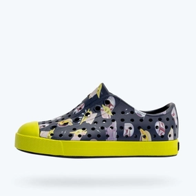 Native Shoes Regatta Blue/Chartreuse Green/Mando AOP Jefferson Star Wars? Print Shoe