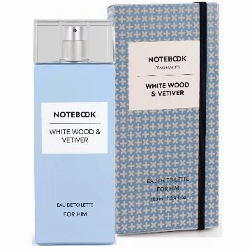 Notebook White Wood Wood and Vetiver 3.4 oz EDT for men