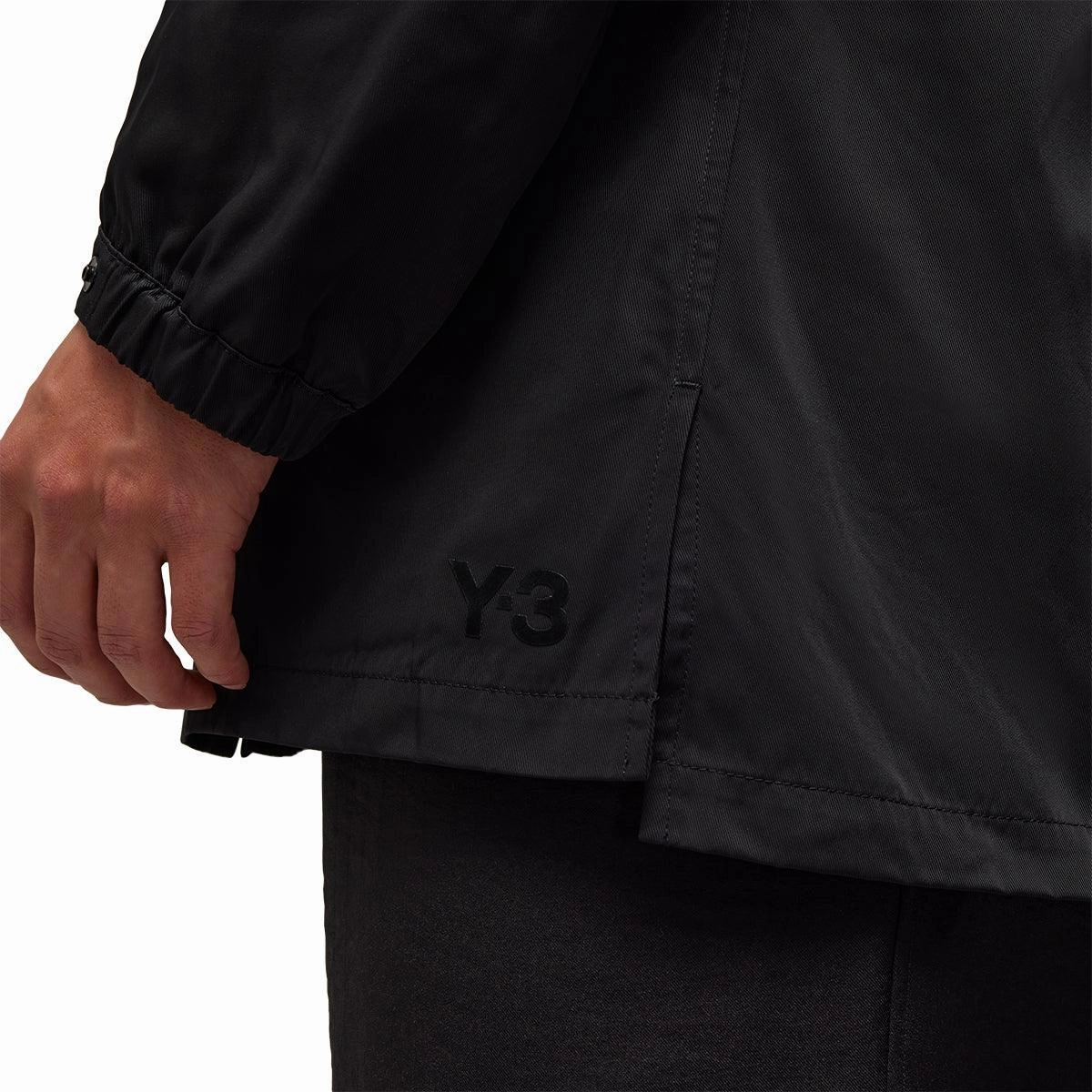 Nylon Twill Overshirt 'Black'