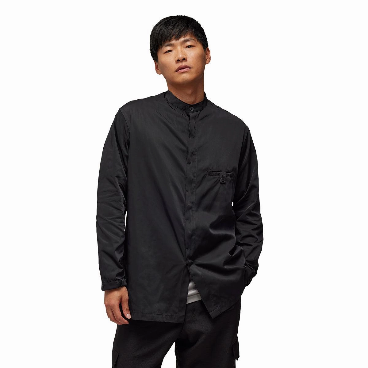 Nylon Twill Overshirt 'Black'