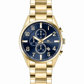 Oceanaut Men's Watch - Escapade Blue Dial Plated Stainless Steel Bracelet | OC5854