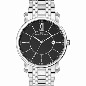Oceanaut Men's Watch - Expedition Black Dial Stainless Steel Bracelet | OC4981