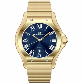 Oceanaut Men's Watch - Rayonner Blue Dial Plated Stainless Steel Bracelet | OC1396
