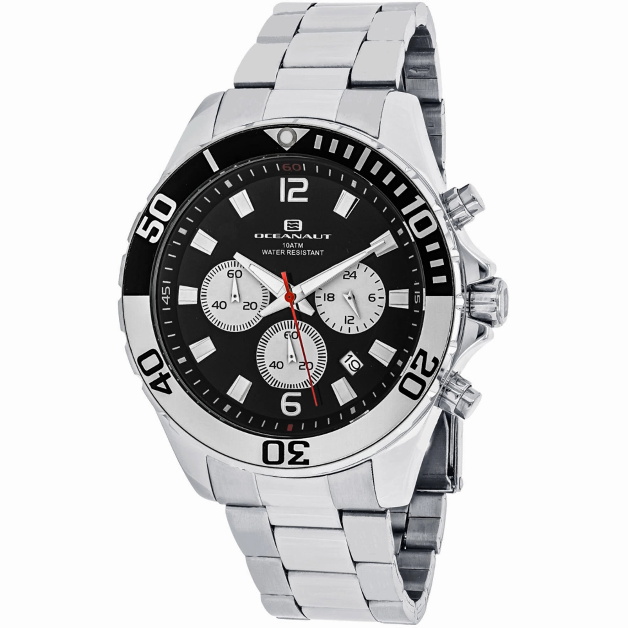 Oceanaut Men's Watch - Sevilla Quartz Black Dial Stainless Steel Bracelet | OC2524
