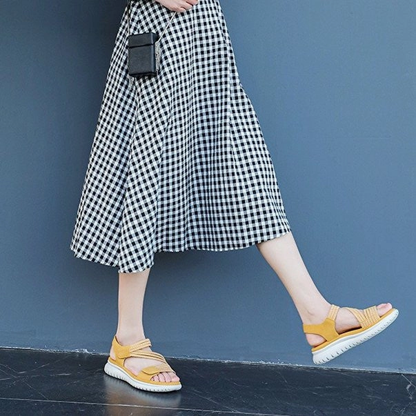 OCW Best Orthopedic Sandals For Women EVA Flat Sole Hook&loop Leisure