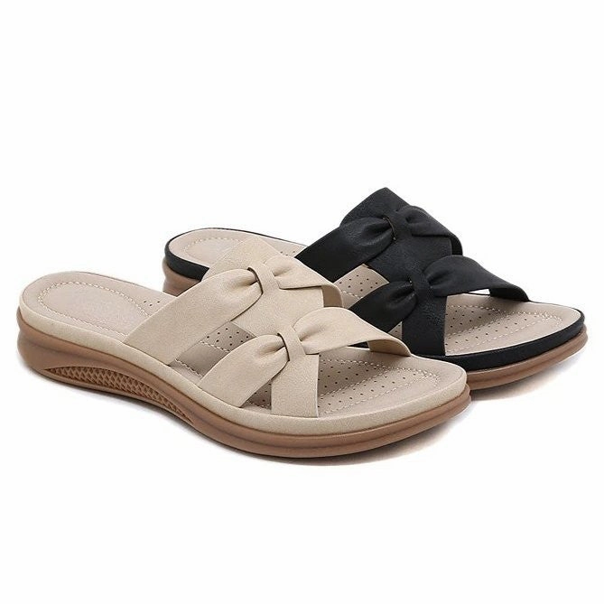 OCW Best Walking Orthopedic Sandals Bowknot Versatile Leisure Women Summer Footwear