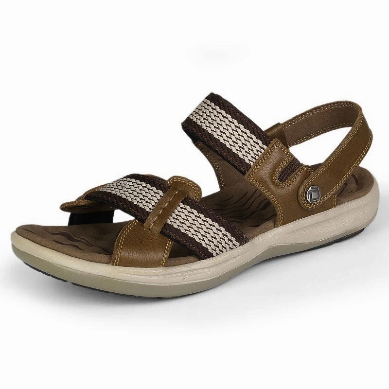OCW Orthopedic Sandals Women Arch Support Leather Elastic Strap Comfy Summer