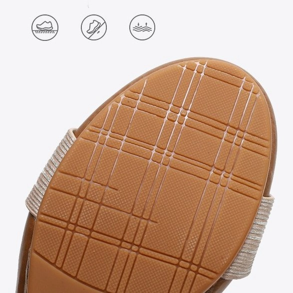 OCW Orthopedic Women Dress Sandals Comfortable Arch Support Glittering Strap Elegant Design