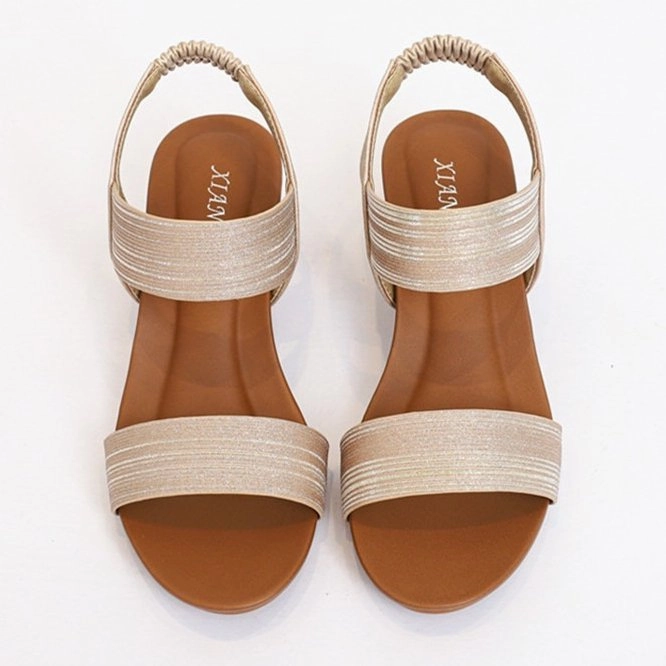 OCW Orthopedic Women Dress Sandals Comfortable Arch Support Glittering Strap Elegant Design
