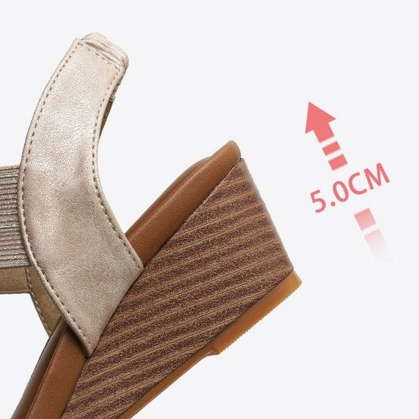 OCW Orthopedic Women Dress Sandals Comfortable Arch Support Glittering Strap Elegant Design