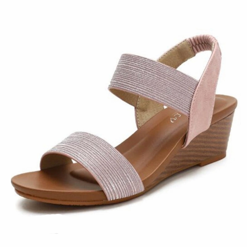 OCW Orthopedic Women Dress Sandals Comfortable Arch Support Glittering Strap Elegant Design