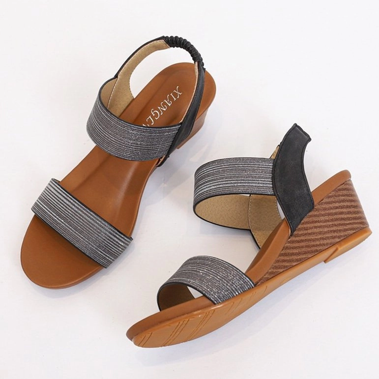 OCW Orthopedic Women Dress Sandals Comfortable Arch Support Glittering Strap Elegant Design