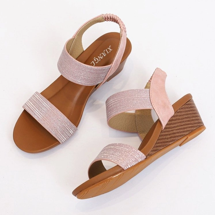 OCW Orthopedic Women Dress Sandals Comfortable Arch Support Glittering Strap Elegant Design
