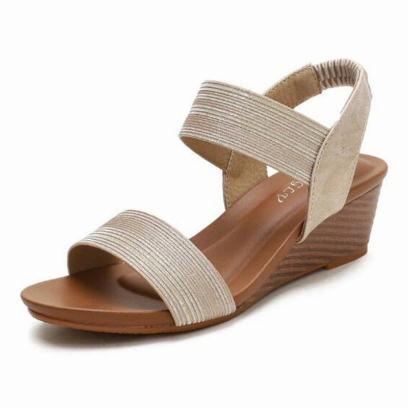 OCW Orthopedic Women Dress Sandals Comfortable Arch Support Glittering Strap Elegant Design