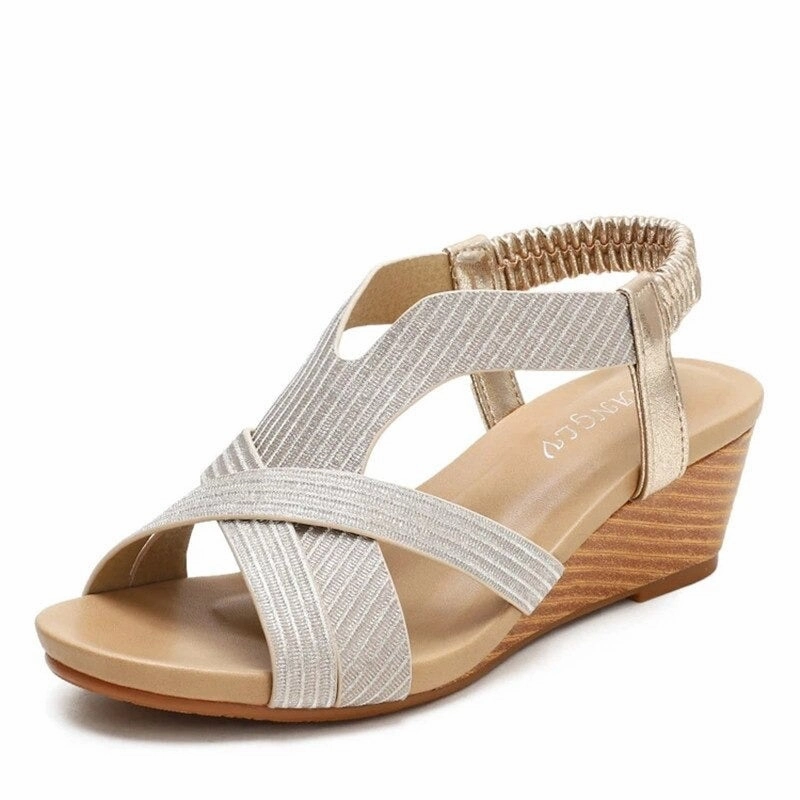 OCW Orthopedic Women Dress Sandals Comfortable Arch Support Modern Cut-out Elegant Design