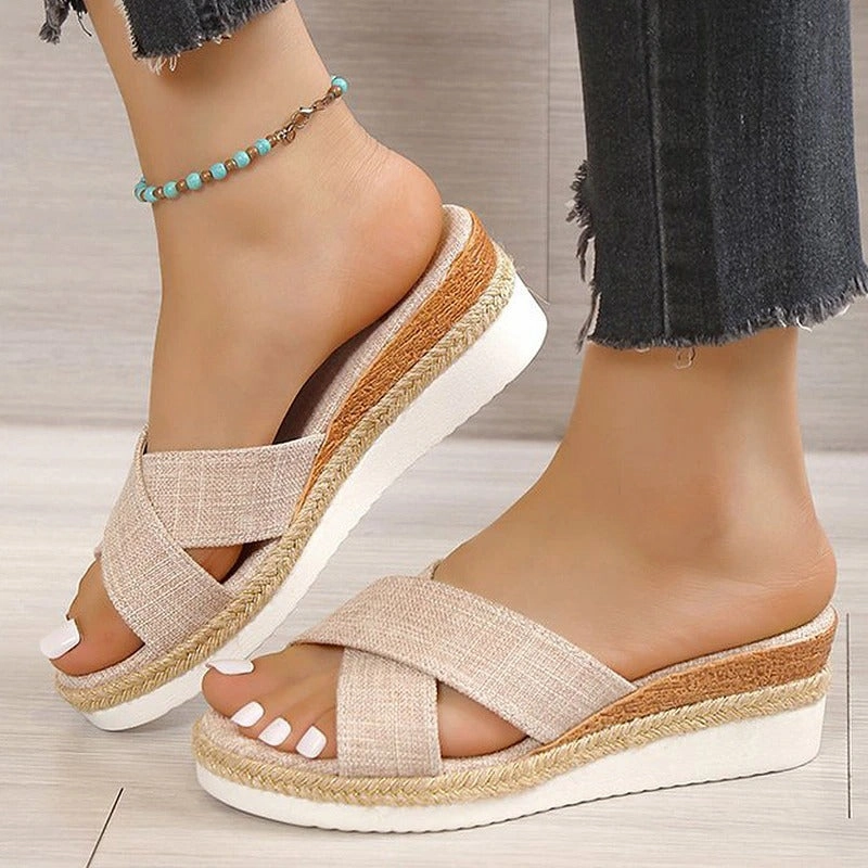 OCW Orthopedic Women Sandal Breathable Wedge Heel Elegant Summer
