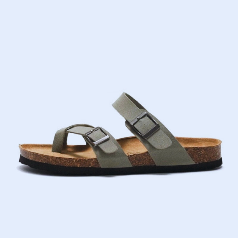 OCW Women Orthopedic Sandal Arch Support Breathable Comfortable Anti Slip Cork Buckle Strap Sandal