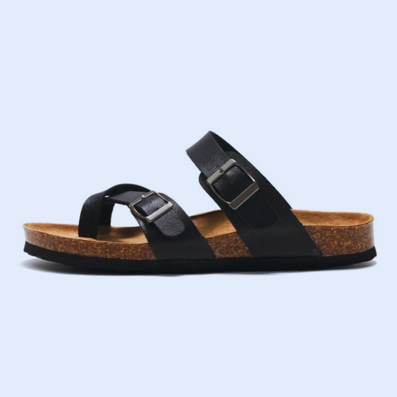 OCW Women Orthopedic Sandal Arch Support Breathable Comfortable Anti Slip Cork Buckle Strap Sandal