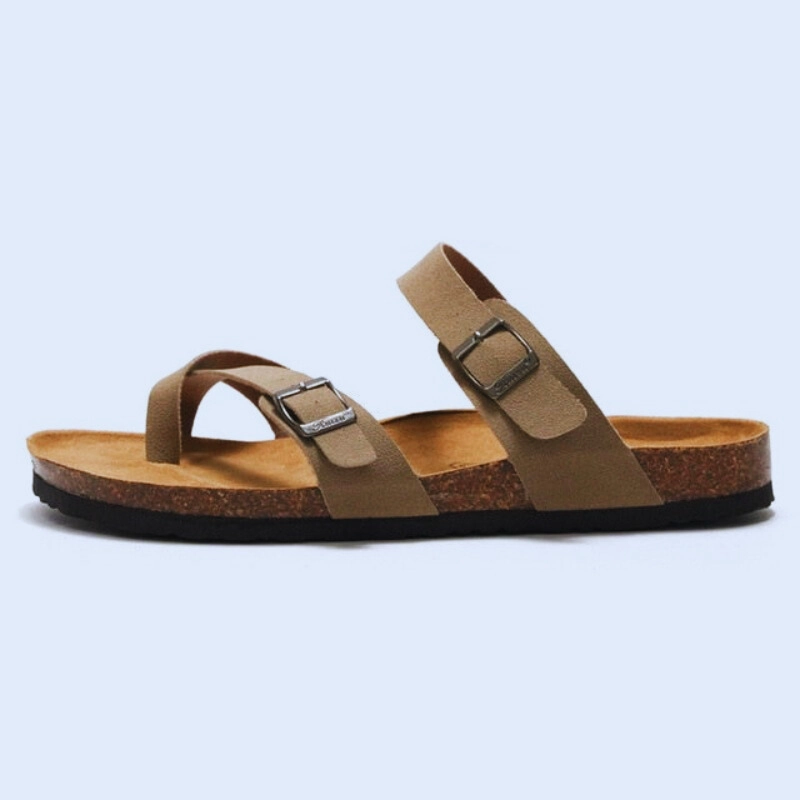 OCW Women Orthopedic Sandal Arch Support Breathable Comfortable Anti Slip Cork Buckle Strap Sandal