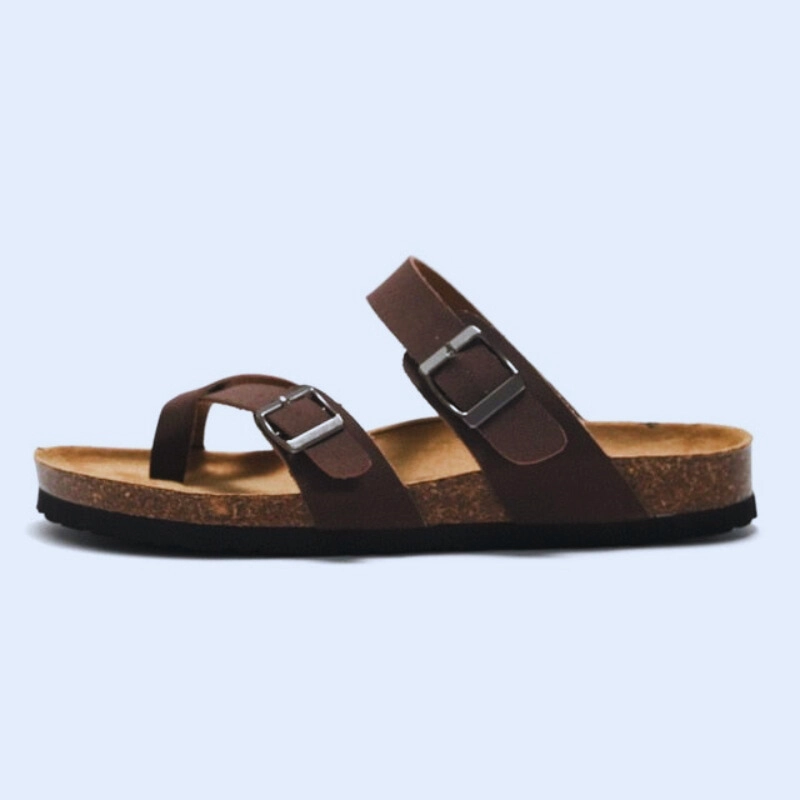 OCW Women Orthopedic Sandal Arch Support Breathable Comfortable Anti Slip Cork Buckle Strap Sandal
