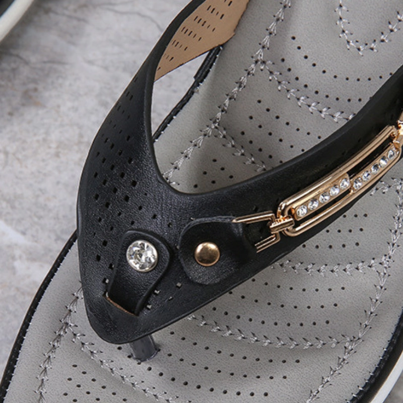 OCW Women Orthopedic Sandals Breathable Thick-soled Wedges Summer Flip Flops
