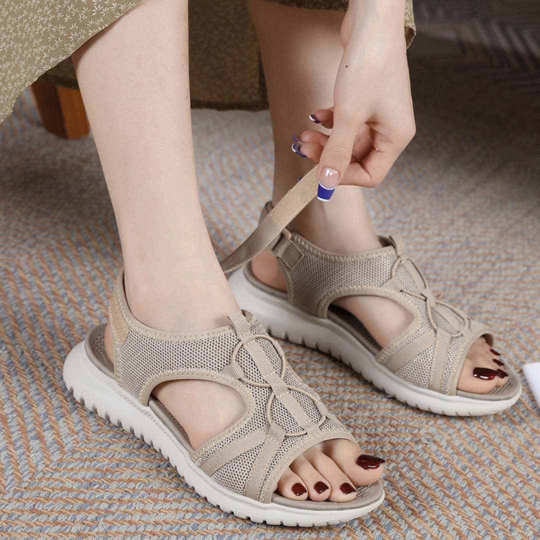 OCW Women Orthopedic Sandals Comfortable Soft Sole Velcro Strap Summer Beach Sandals