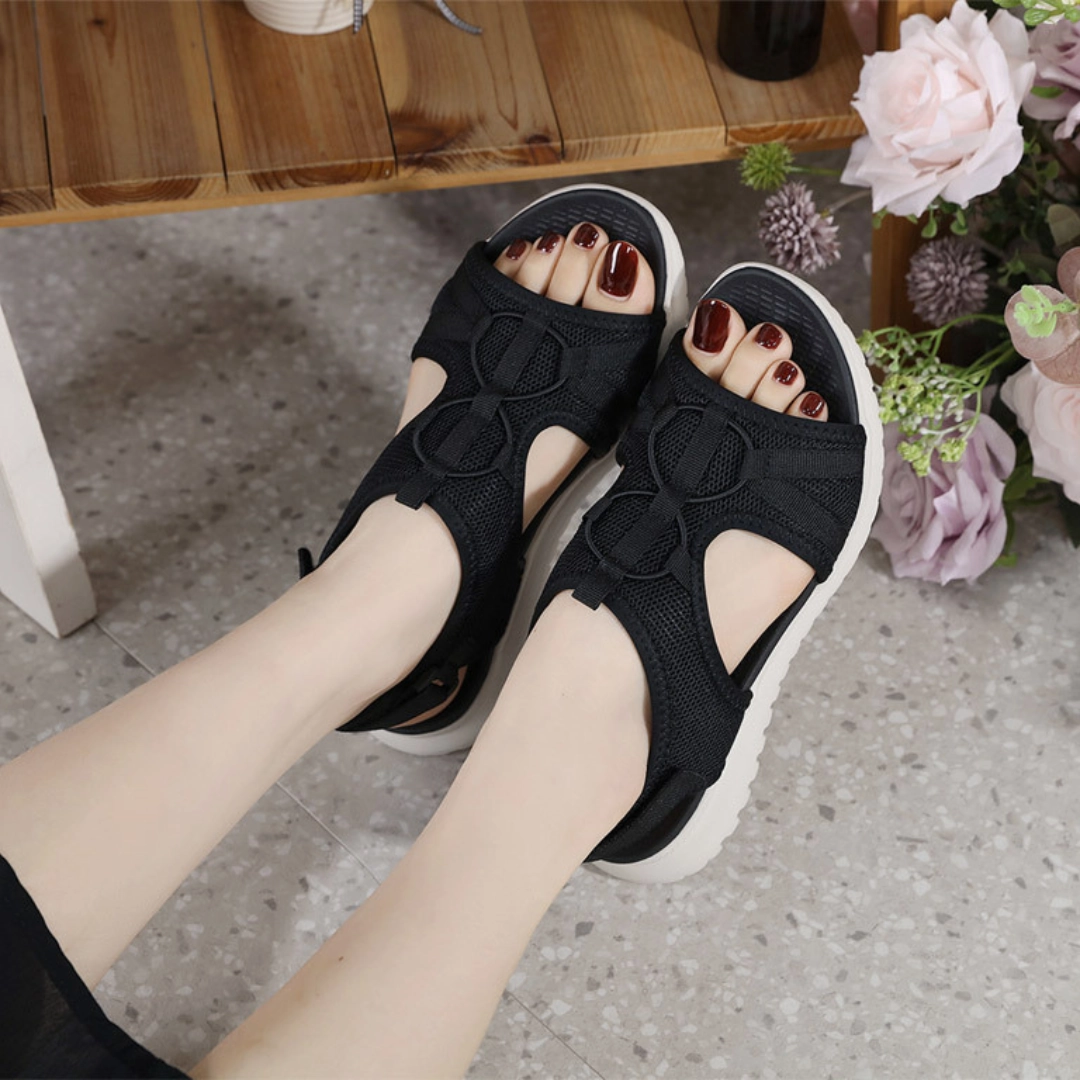 OCW Women Orthopedic Sandals Comfortable Soft Sole Velcro Strap Summer Beach Sandals
