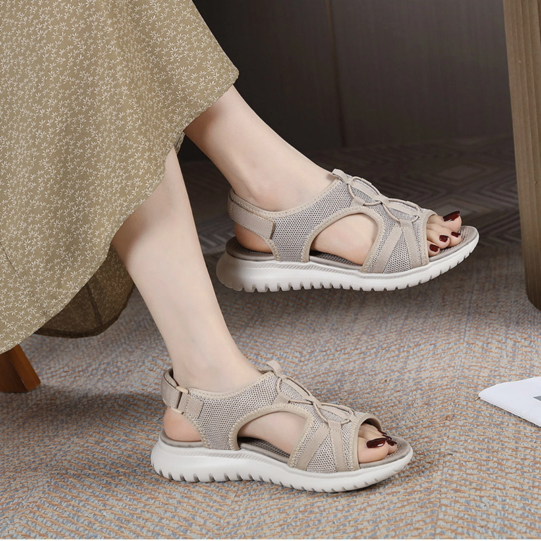 OCW Women Orthopedic Sandals Comfortable Soft Sole Velcro Strap Summer Beach Sandals