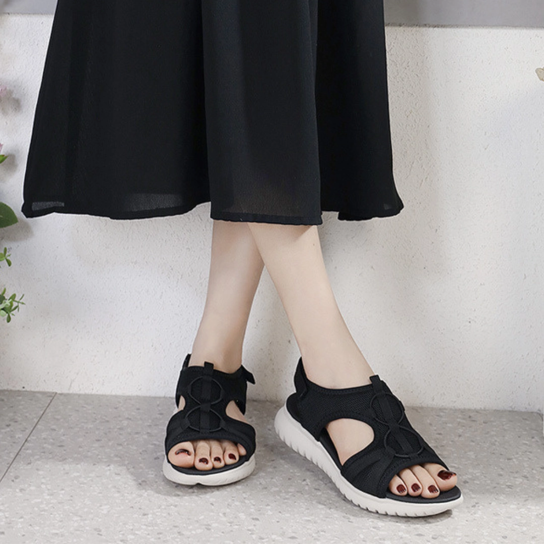 OCW Women Orthopedic Sandals Comfortable Soft Sole Velcro Strap Summer Beach Sandals