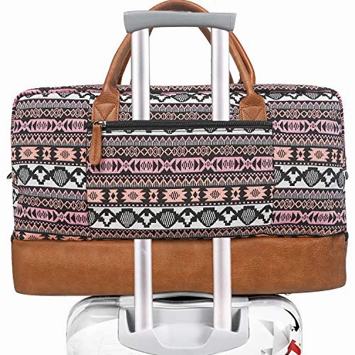 Oflamn Weekender Bag for Women Carry-On Luggage Bohemian?style Duffle Bag Overnight Bags 3-4 Day' Travel Bags with Separated Shoes Compartment