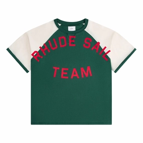 Oil Corp Raglan Tee 'Vintage Green'