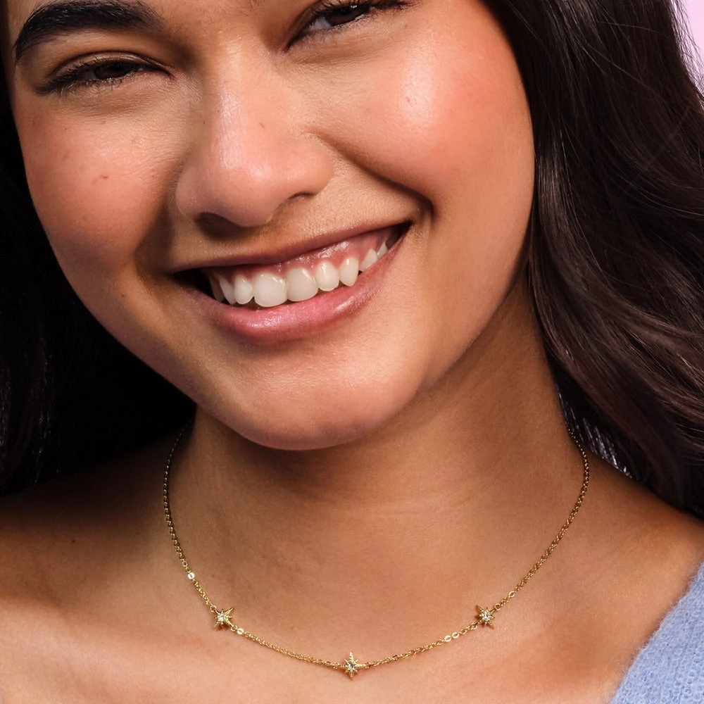 Olivia Burton Ever Stacked North Star Gold Plated Necklace 24100342